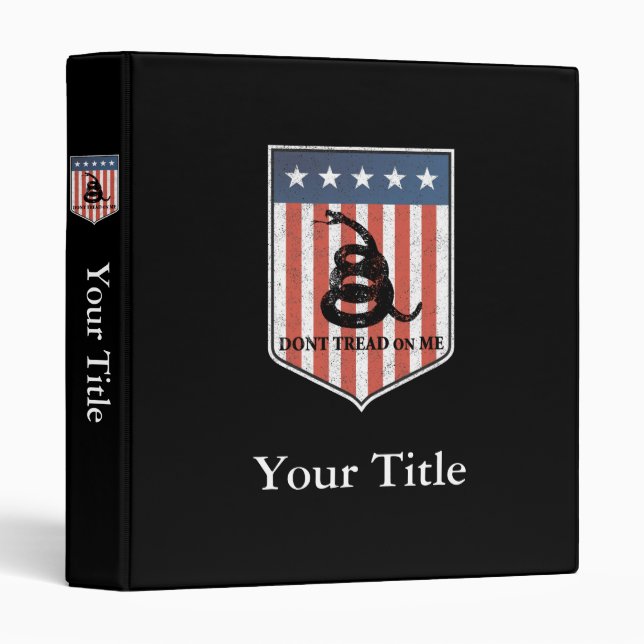 Don’t Tread on Me Binder (Front/Spine)