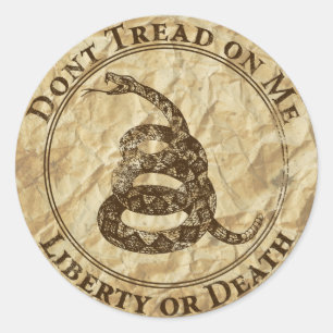 Don’t Tread on Me Classic Round Sticker