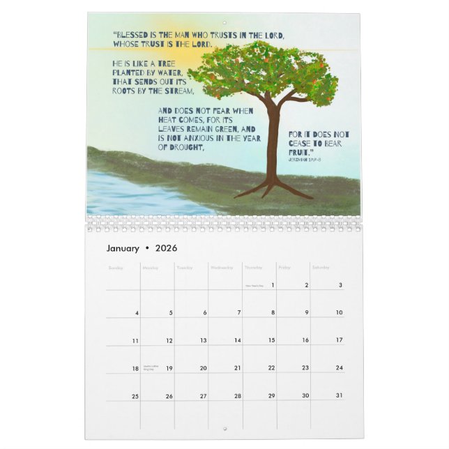 Don’t Worry monthly Calendar (Jan 2026)