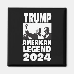 Don Trump 2024 Bulletproof Never Surrender Legend  Magnet