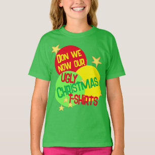 Don We Now Funny Ugly Christmas T-Shirt pour enfan