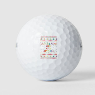 Don We Now Our Gay Apparel Gay Christmas Golf Balls
