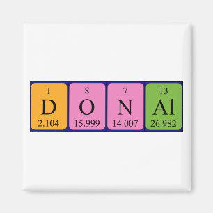 Donal periodic table name magnet