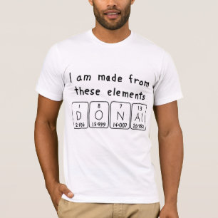 Donal periodic table name shirt