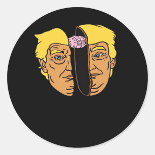 Donald Brain Trumpkin  Artwork  Classic Round Sticker