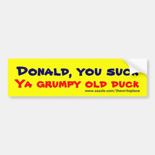 Donald chump trump bumper stickers (Front)