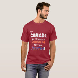 Donald commercial drôle pour le T-shirt de Justin