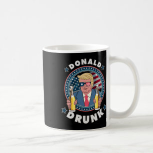 Donald Drunk Trump 4th Of July Funny Drinking Pres Coffee Mug
