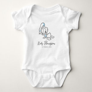 Donald Duck Announcement Date Baby Bodysuit