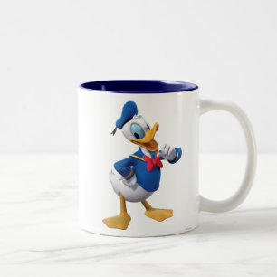 Donald Duck   Arm Up Two-Tone Coffee Mug