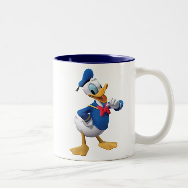 Donald Duck | Arm Up Two-Tone Coffee Mug (Right)