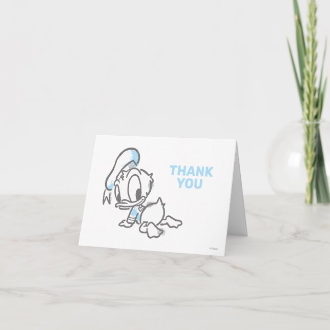 Donald Duck Baby shower Merci (Devant)