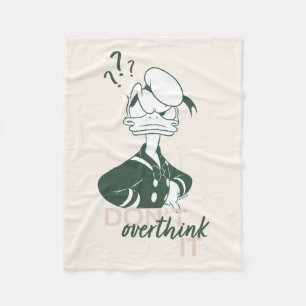 Donald Duck "Don't Overthink It" Fleece Blanket