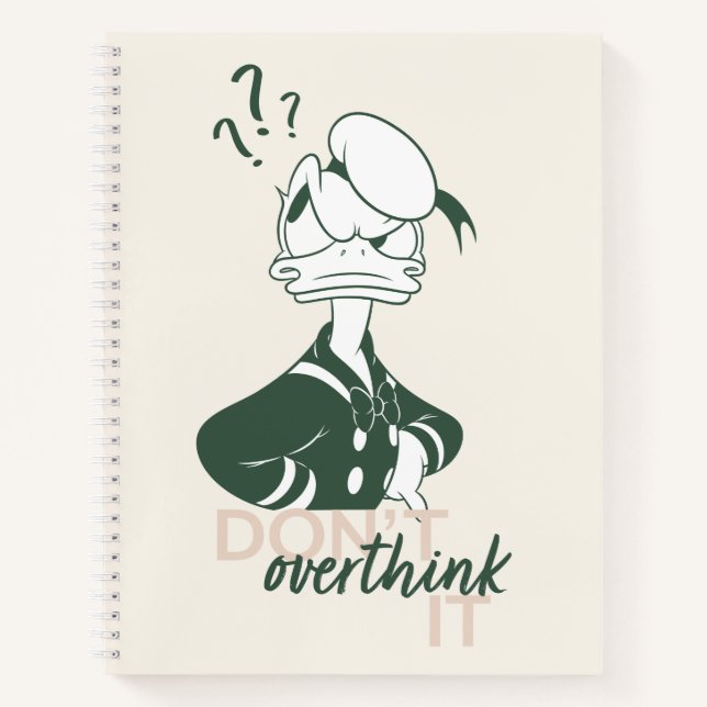 Donald Duck "Don't Overthink It" Notebook (Front)