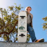 Donald Duck "Don't Overthink It" Skateboard<br><div class="desc">Add a touch of relatable humour and retro sophistication to your collection with this stylish "Don't Overthink It" Donald Duck design. Featuring a classic Donald Duck looking hilariously perplexed under a trio of question marks, this artwork perfectly captures those moments of everyday confusion we all face. The design uses a...</div>
