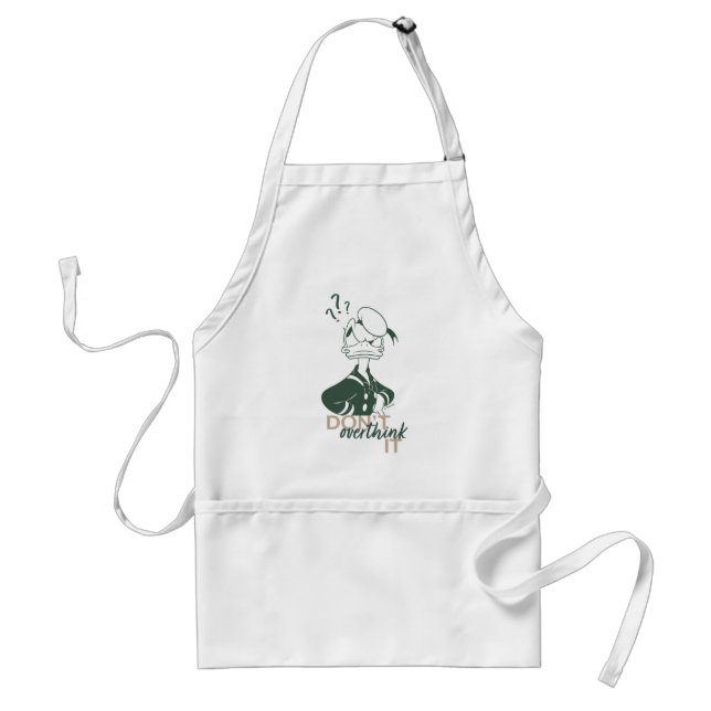 Donald Duck "Don't Overthink It" Standard Apron (Front)