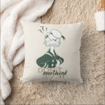 Donald Duck "Don't Overthink It" Throw Pillow<br><div class="desc">Add a touch of relatable humor and retro sophistication to your collection with this stylish "Don't Overthink It" Donald Duck design. Featuring a classic Donald Duck looking hilariously perplexed under a trio of question marks, this artwork perfectly captures those moments of everyday confusion we all face. The design uses a...</div>