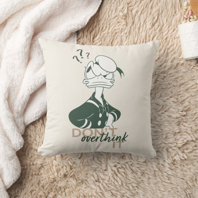 Donald Duck "Don't Overthink It" Throw Pillow (Blanket)