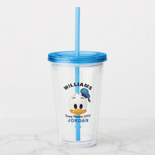 Donald Duck Emoji   Family Vacation Acrylic Tumbler