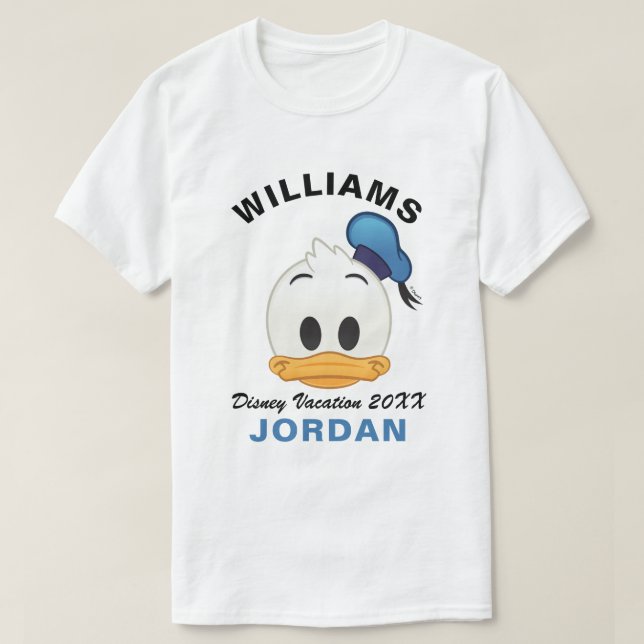 Donald Duck Emoji | Family Vacation T-Shirt (Design Front)