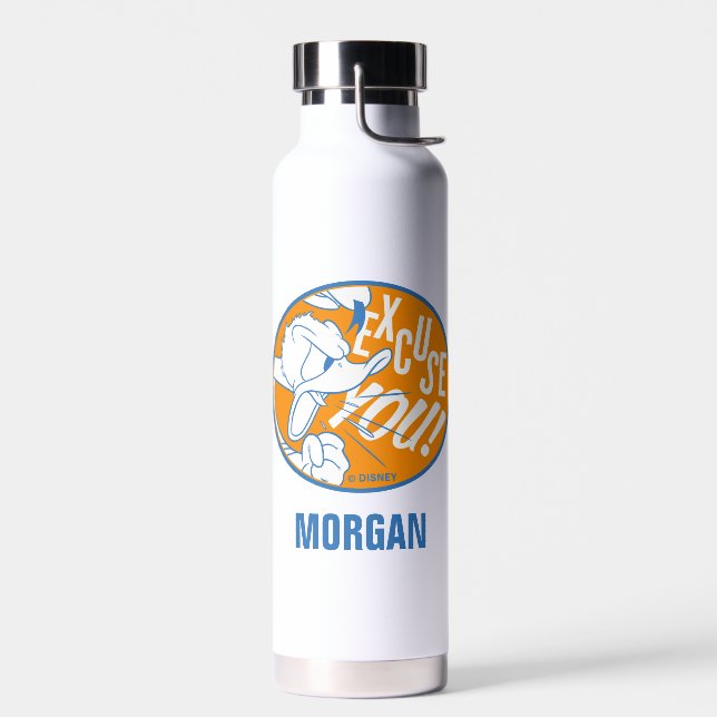 Donald Duck | Excuse You | Add Your Name Water Bottle (Left)