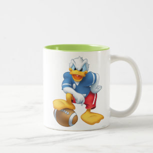 Donald Duck   Football Two-Tone Coffee Mug