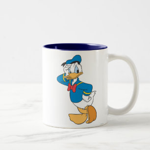 Donald Duck   Hand on Face Two-Tone Coffee Mug
