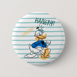 Donald Duck   Hangry Hangry 2 Inch Round Button