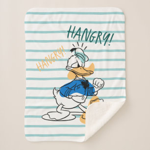 Donald Duck   Hangry Hangry Sherpa Blanket