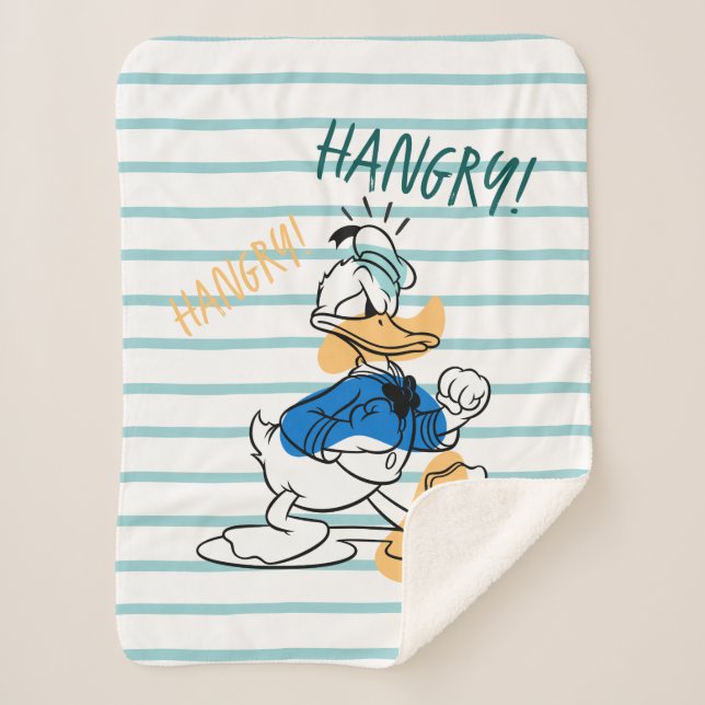 Donald Duck | Hangry Hangry Sherpa Blanket (Front)