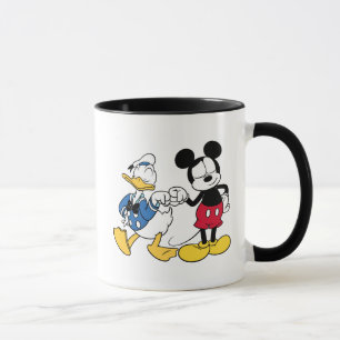 Donald Duck & Mickey Fist Bump Mug