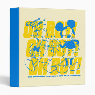 Donald Duck & Mickey Fist Bump Oh Boy! Binder