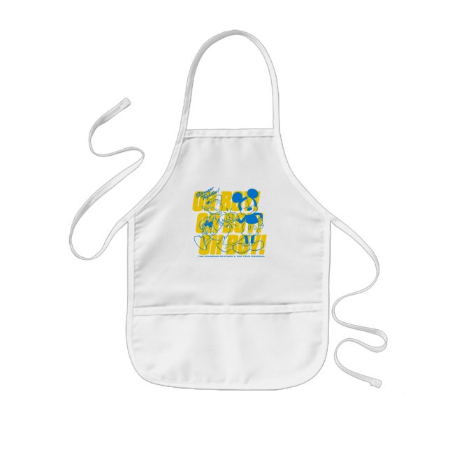 Donald Duck & Mickey Fist Bump Oh Boy! Kids Apron (Front)