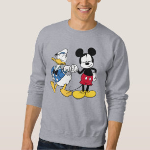 Donald Duck & Mickey Fist Bump Sweatshirt