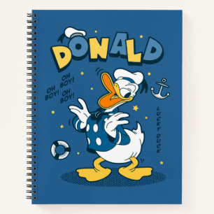 Donald Duck   Oh Boy! Oh Boy! Lucky Duck Notebook