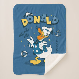 Donald Duck   Oh Boy! Oh Boy! Lucky Duck Sherpa Blanket