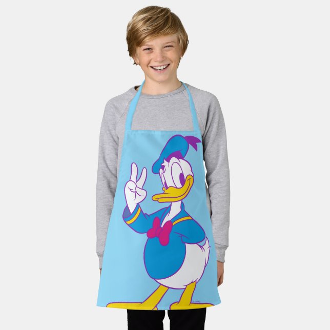 Donald Duck Peace Sign Apron (Worn)