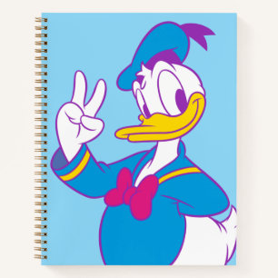 Donald Duck Peace Sign Notebook
