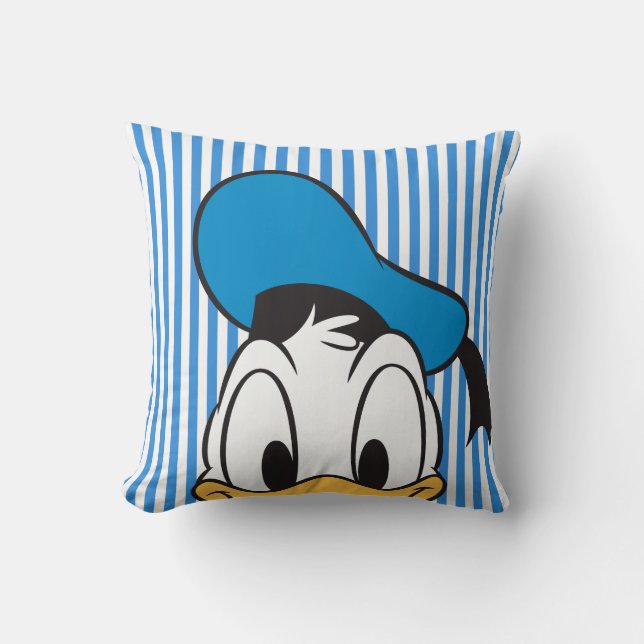 Donald Duck | Peek-a-Boo Throw Pillow (Front)