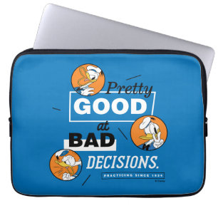 Donald Duck Pretty Good at Bad Decisions Laptop Sleeve