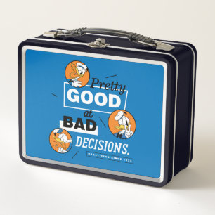 Donald Duck Pretty Good at Bad Decisions Metal Lunch Box