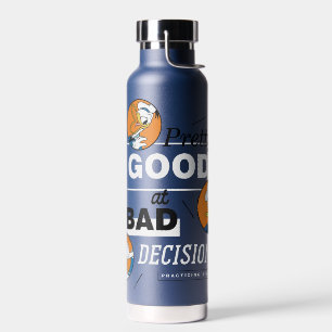 Donald Duck Pretty Good at Bad Decisions Water Bottle