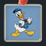 Donald Duck | Proud Pose Metal Ornament<br><div class="desc">Check out this fun Disney design featuring Donald Duck.</div>