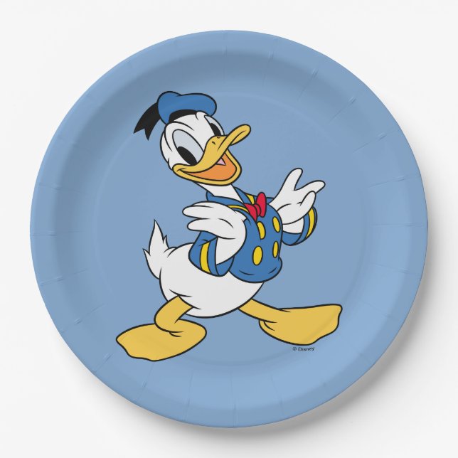 Donald Duck | Proud Pose Paper Plate (Front)