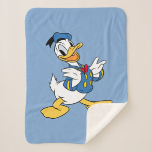Donald Duck   Proud Pose Sherpa Blanket