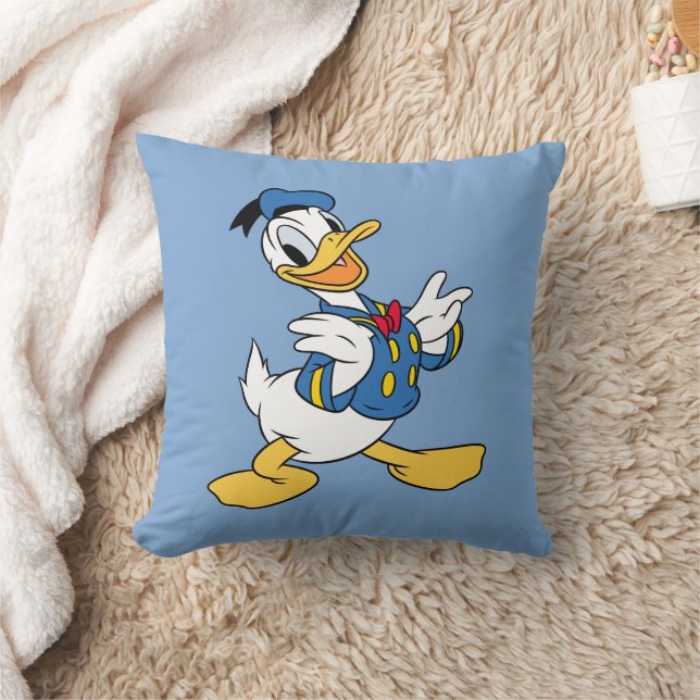 Donald Duck | Proud Pose Throw Pillow (Blanket)
