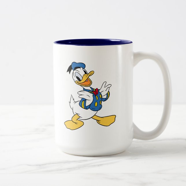Donald Duck | Proud Pose Two-Tone Coffee Mug (Right)