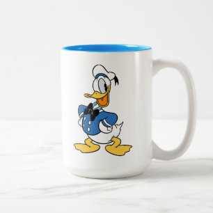 Donald Duck Smile Two-Tone Coffee Mug