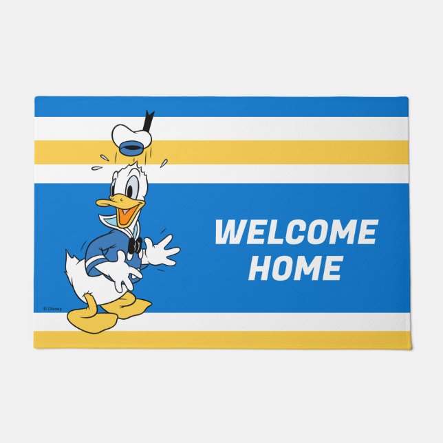 Donald Duck Surprise | Add Your Text Doormat (Front)