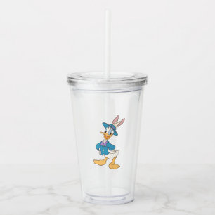 Donald Duck with Easter Bunny Ears Acrylic Tumbler